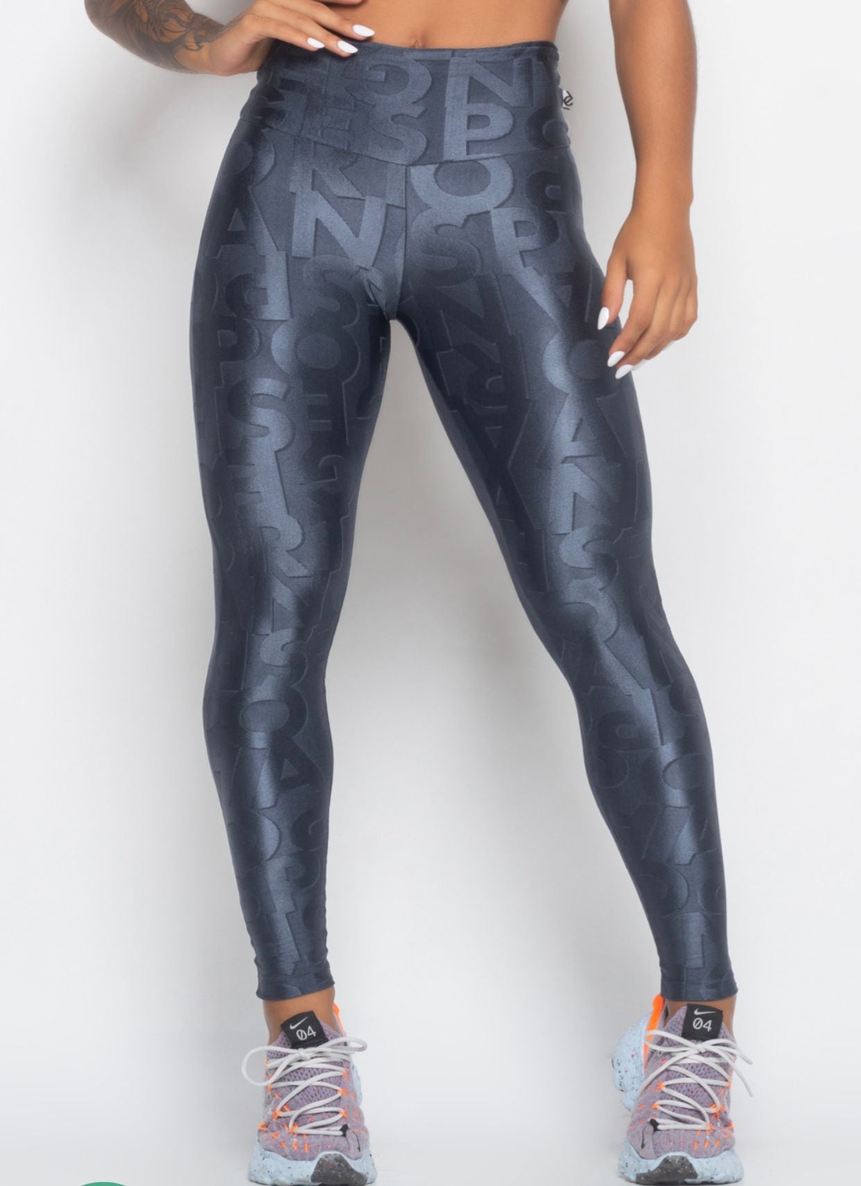 Graphite Legging and Top Set With Active Texture