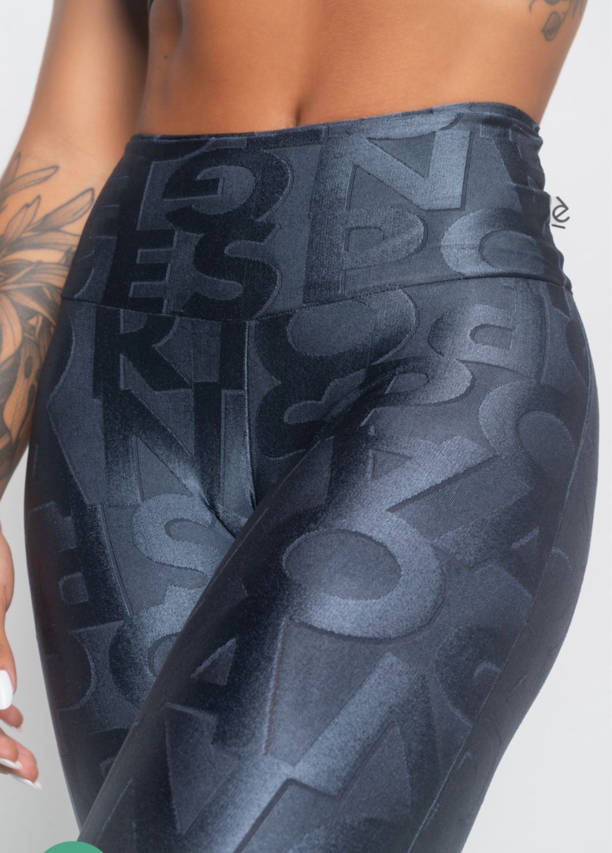 Graphite Legging and Top Set With Active Texture